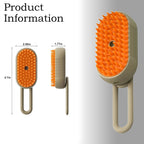 Final 3 Hours: 60%OFF 🔥4-in-1 Pet Steam Spray Comb for Detangling and Deshedding - No Bath Needed, Specialized Cat and Dog Grooming Brush