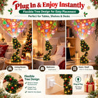 Portable LED Christmas Tree Projection Light USB Projector Holiday Decoration for Indoor Festive Atmosphere