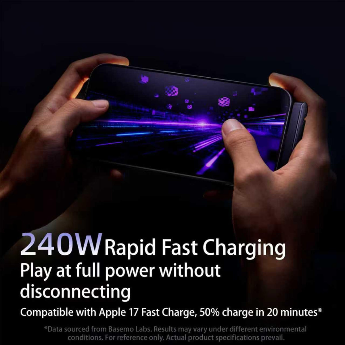 240W Braided USB-C to USB-C Fast Charge Cable with Built-in Foldable Phone Stand, T-Shaped Durable Charging Cord, 1.5M Length, Compatible with Smartphones, Tablets, and Laptops (Black, 1 Pack)